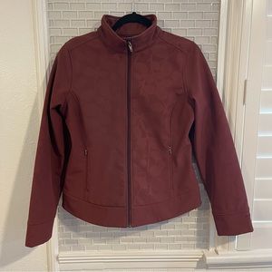 EUC Patagonia Demitasse Jacket in Bordeaux Leaves